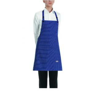 EGOCHEF Kuchárska zástera EGOchef DÁMSKA - Modré jemné biele pásy 70x70 cm