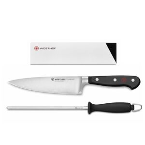 Wüsthof súprava kuchárskeho noža Classic, ocieľky a ochrany ostria