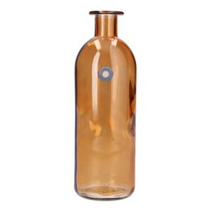 DUIF Sklenená váza fľaša WALLFLOWER 20,5cm terra