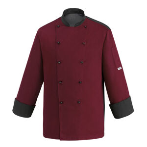EGOCHEF Kuchársky rondon - bordový s lemovaním 4XL