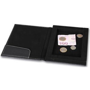 SECURIT Krabička na účtenky, peniaze a mince 14x20 cm, čierna